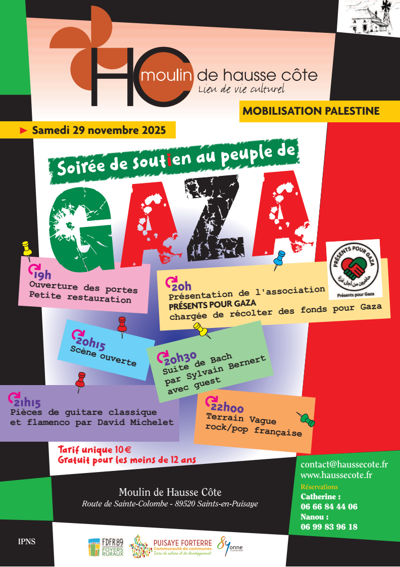 Soirée musicale "Soutien à Gaza"